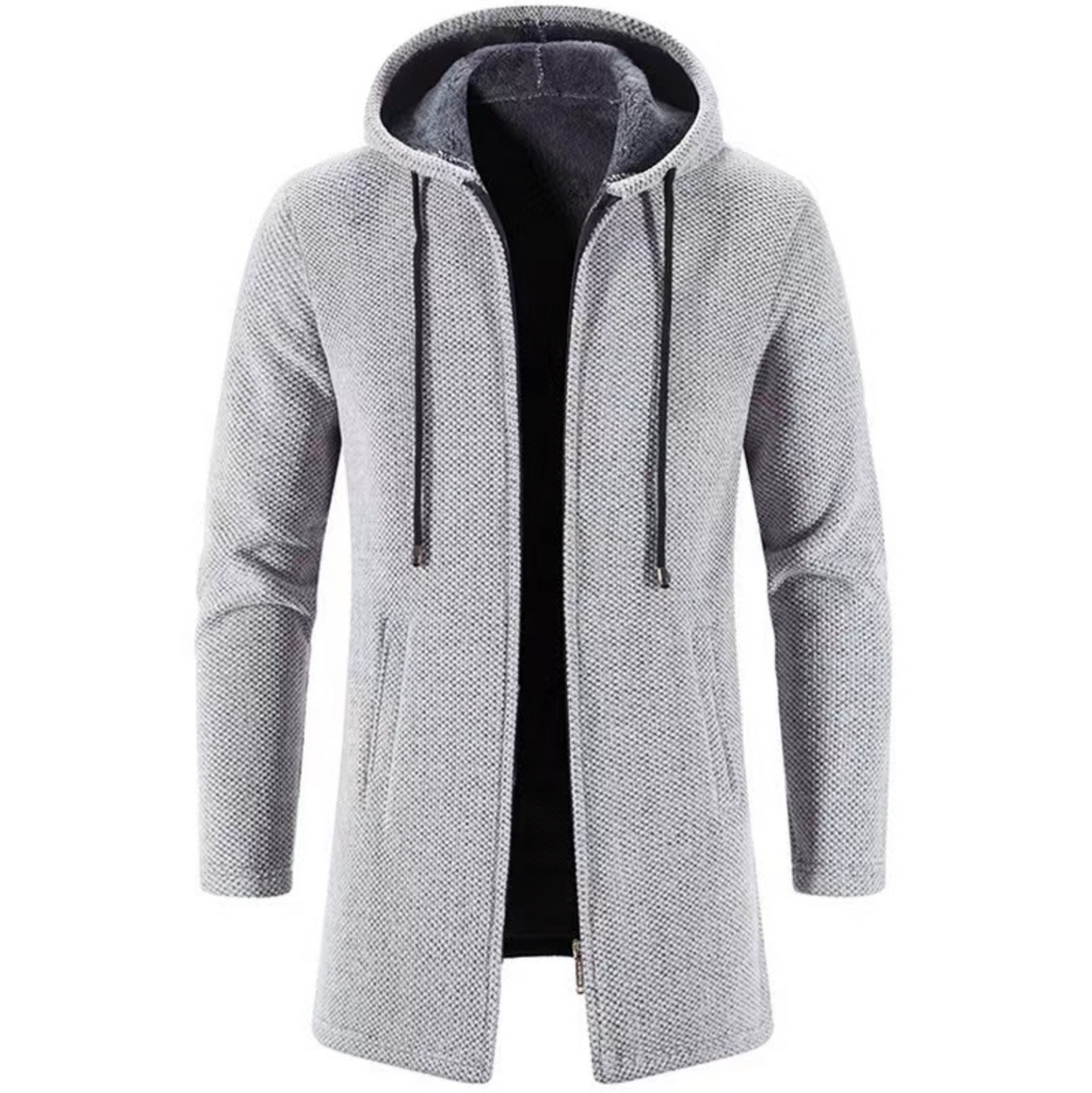 Men's | Mid-length Hooded Wool Jacket