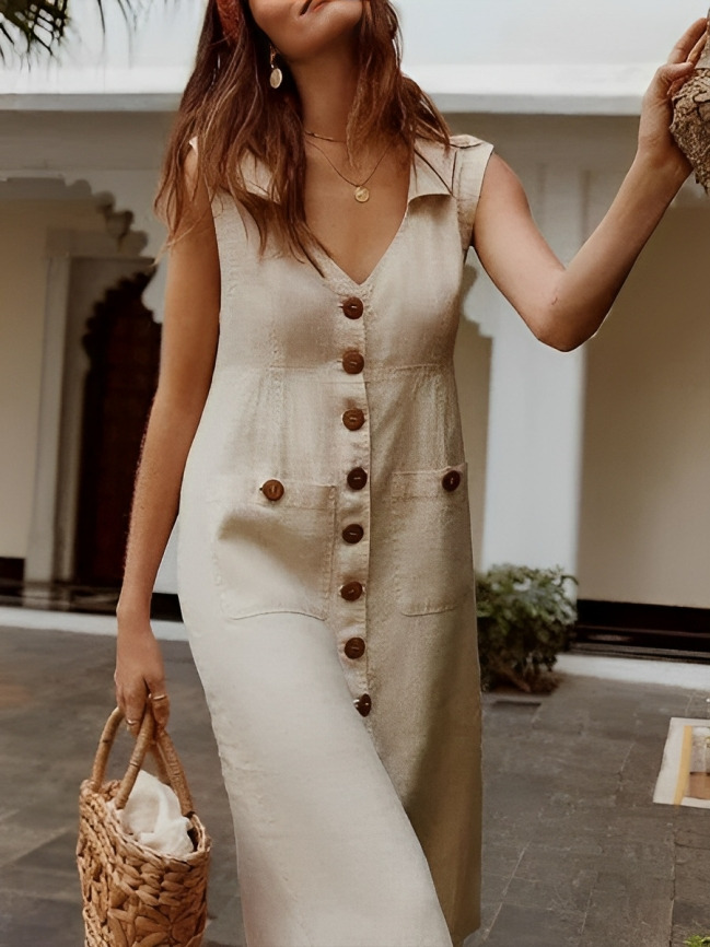 Lizeth | Sleeveless Loose Dress for Women MODA-capetown Lizeth | Sleeveless Loose Dress for Women MODA-capetown