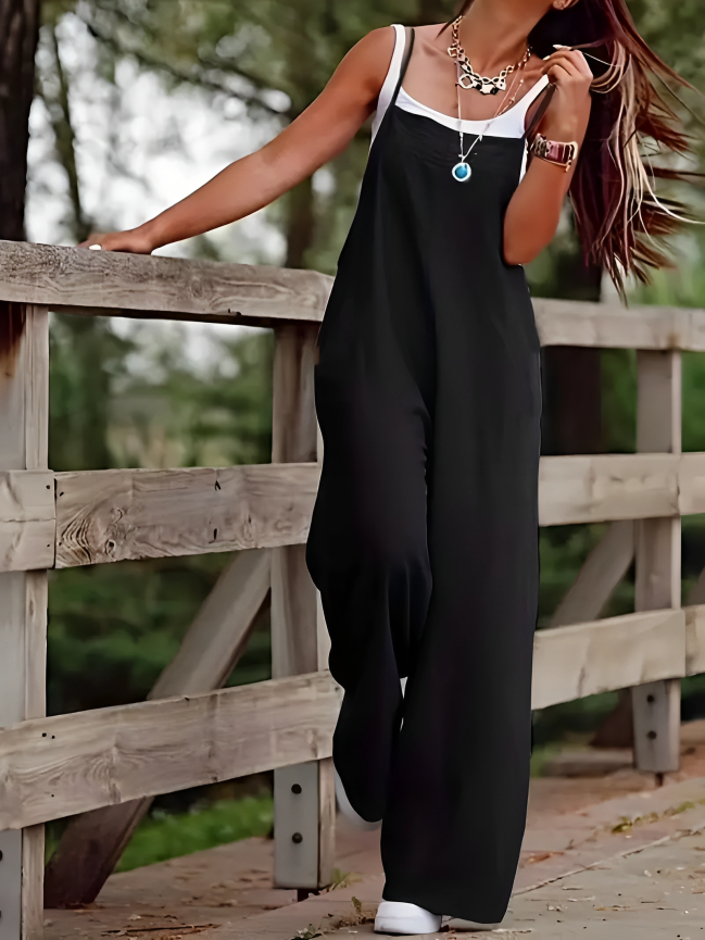 Luna |Strap Suspender Jumpsuit