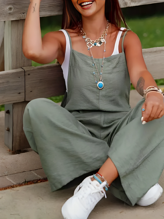 Luna |Strap Suspender Jumpsuit