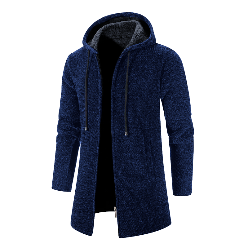 Men's | Mid-length Hooded Wool Jacket