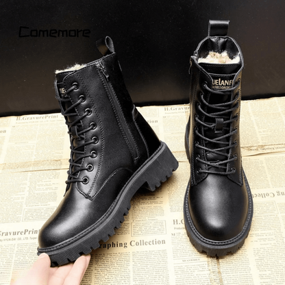 Andrea™ - Winter boots in black leather
