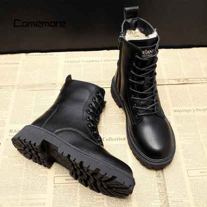 Andrea™ - Winter boots in black leather