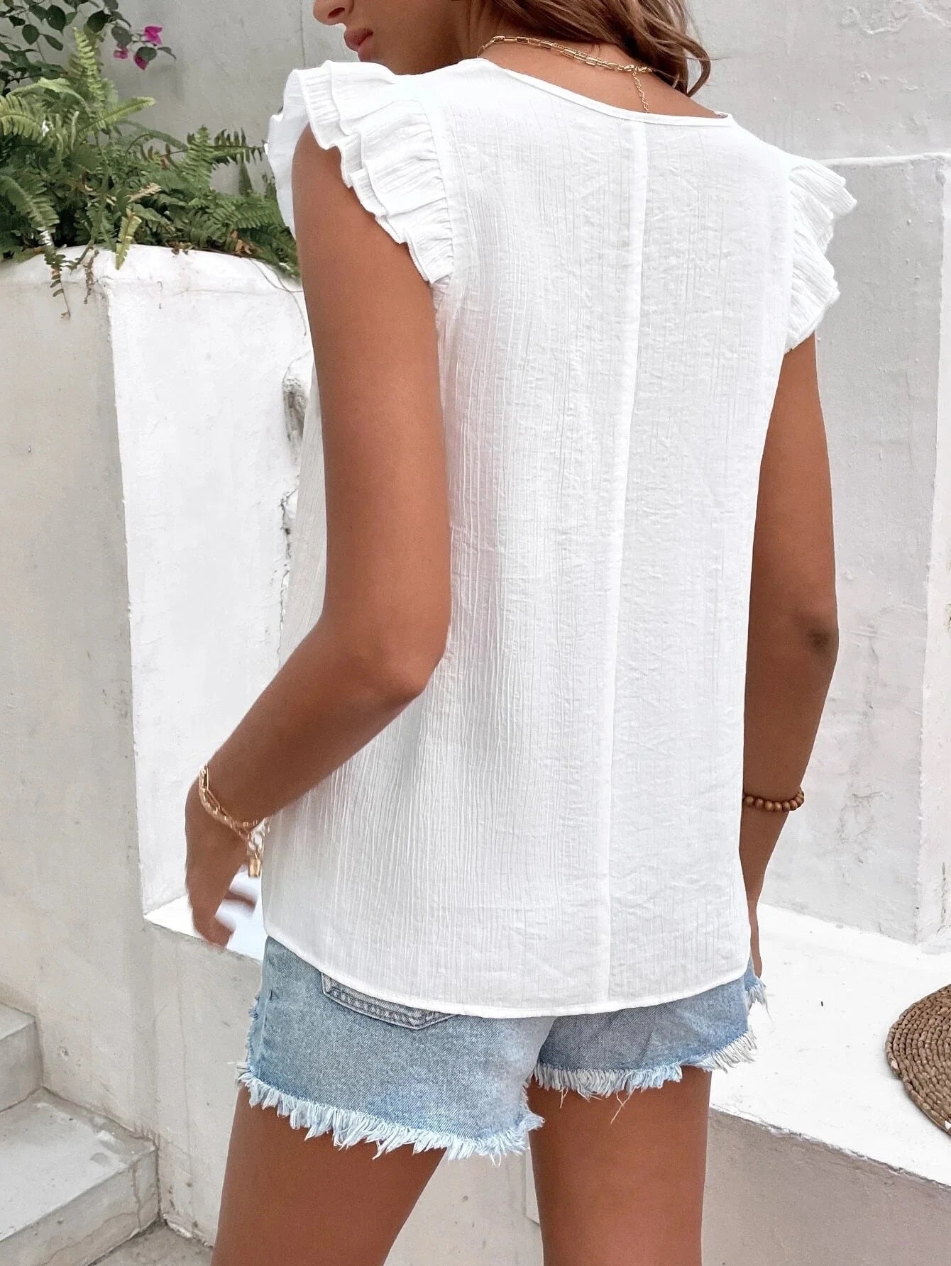 Vanessa | Summer V-Neck Blouse