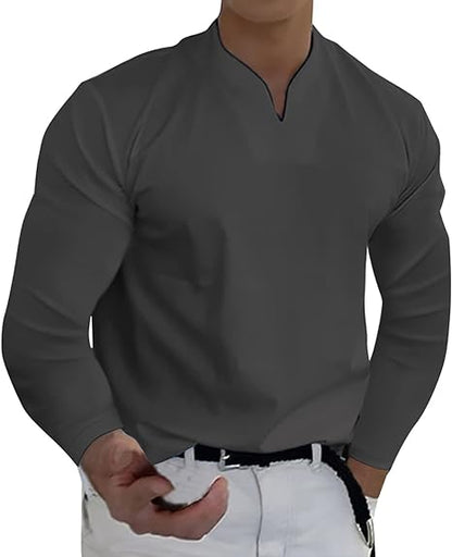 Lange Mouwen Heren Vintage Top | 1+1 GRATIS!