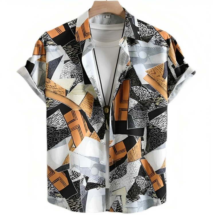 Andrew | Men's Hawaiian Printed Short Sleeve Shirt