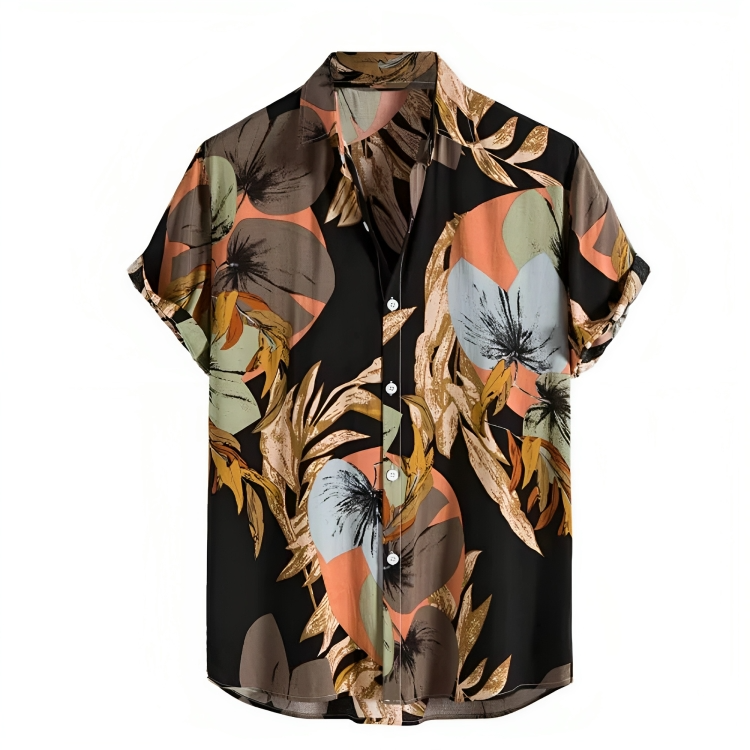 Andrew | Men's Hawaiian Printed Short Sleeve Shirt