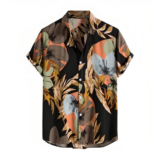 Andrew | Men's Hawaiian Printed Short Sleeve Shirt