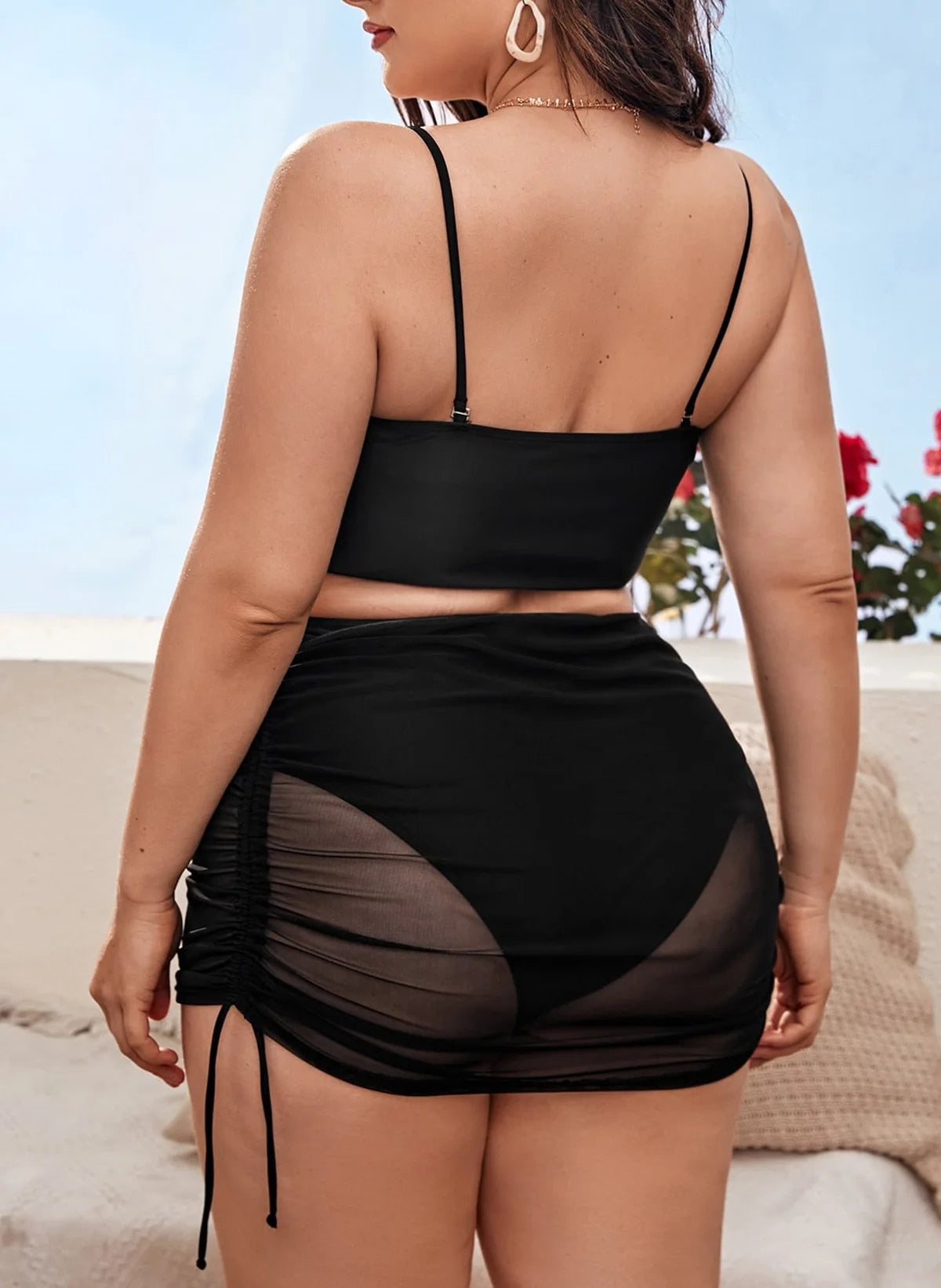 Claire | Women's High-Waist Swimsuit with Skirt