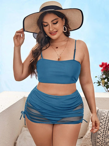 Claire | Women's High-Waist Swimsuit with Skirt