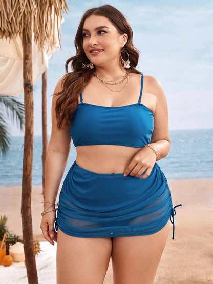Claire | Women's High-Waist Swimsuit with Skirt