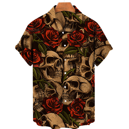 Dillan | Hawaiian Skull Shirt