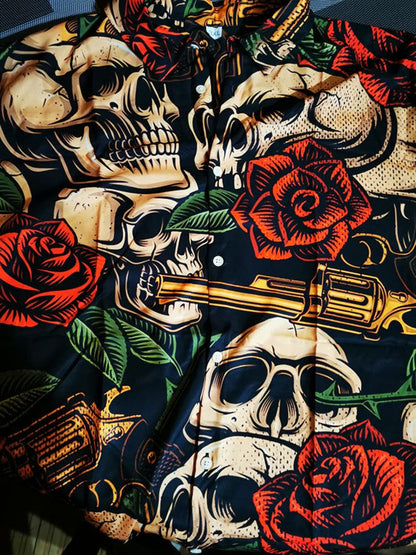 Dillan | Hawaiian Skull Shirt