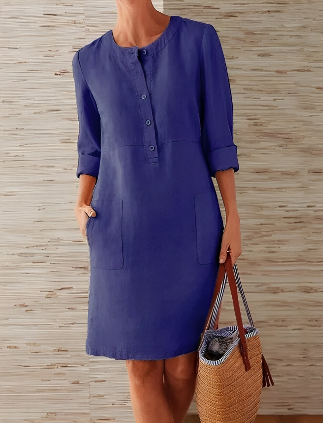 Skylar | Casual Long Sleeve Mini Dress