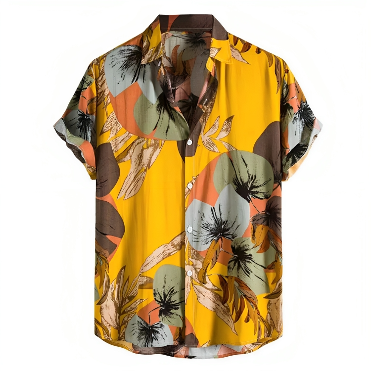 Andrew | Men's Hawaiian Printed Short Sleeve Shirt