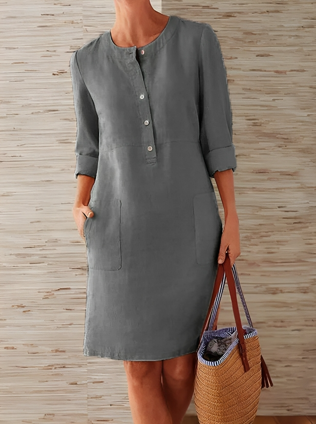 Skylar | Casual Long Sleeve Mini Dress