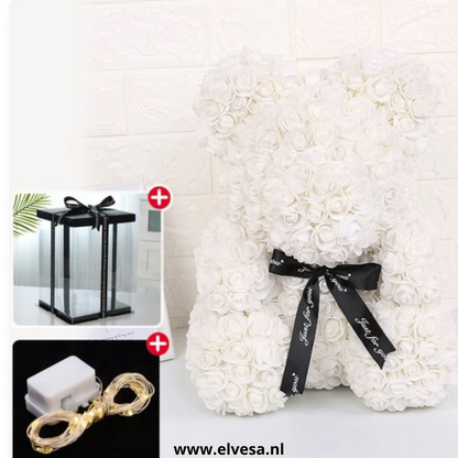 RozenTeddybeer met licht | Perfect Valentijn cadeau