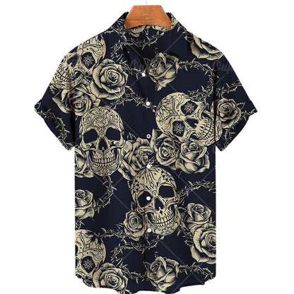 Dillan | Hawaiian Skull Shirt